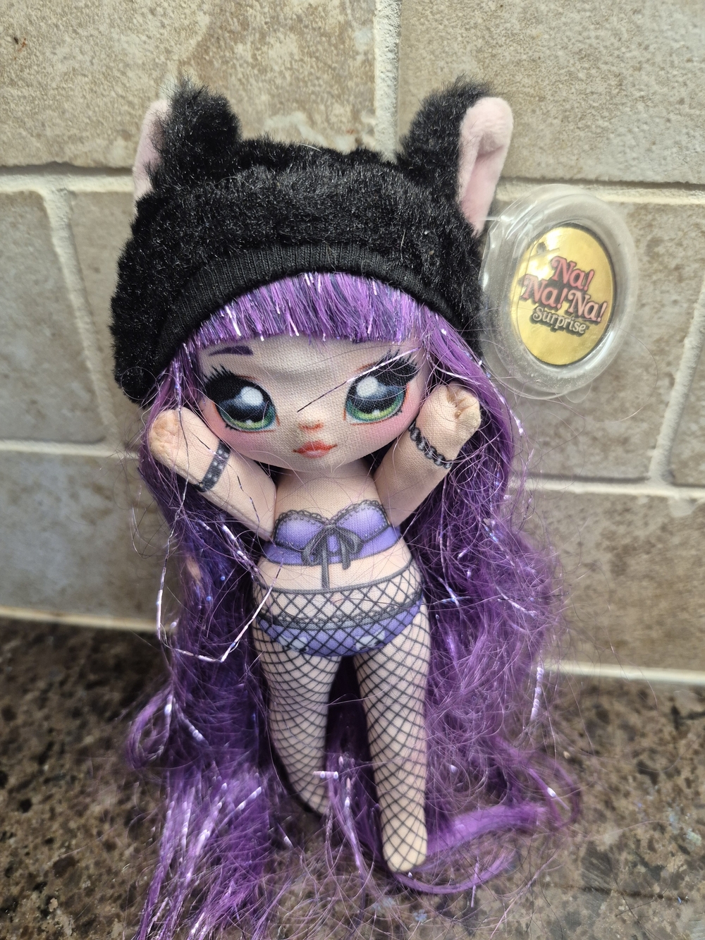Na Na Na Surprise Doll Minna Moody Purple Hair Nude Doll Fashion Doll